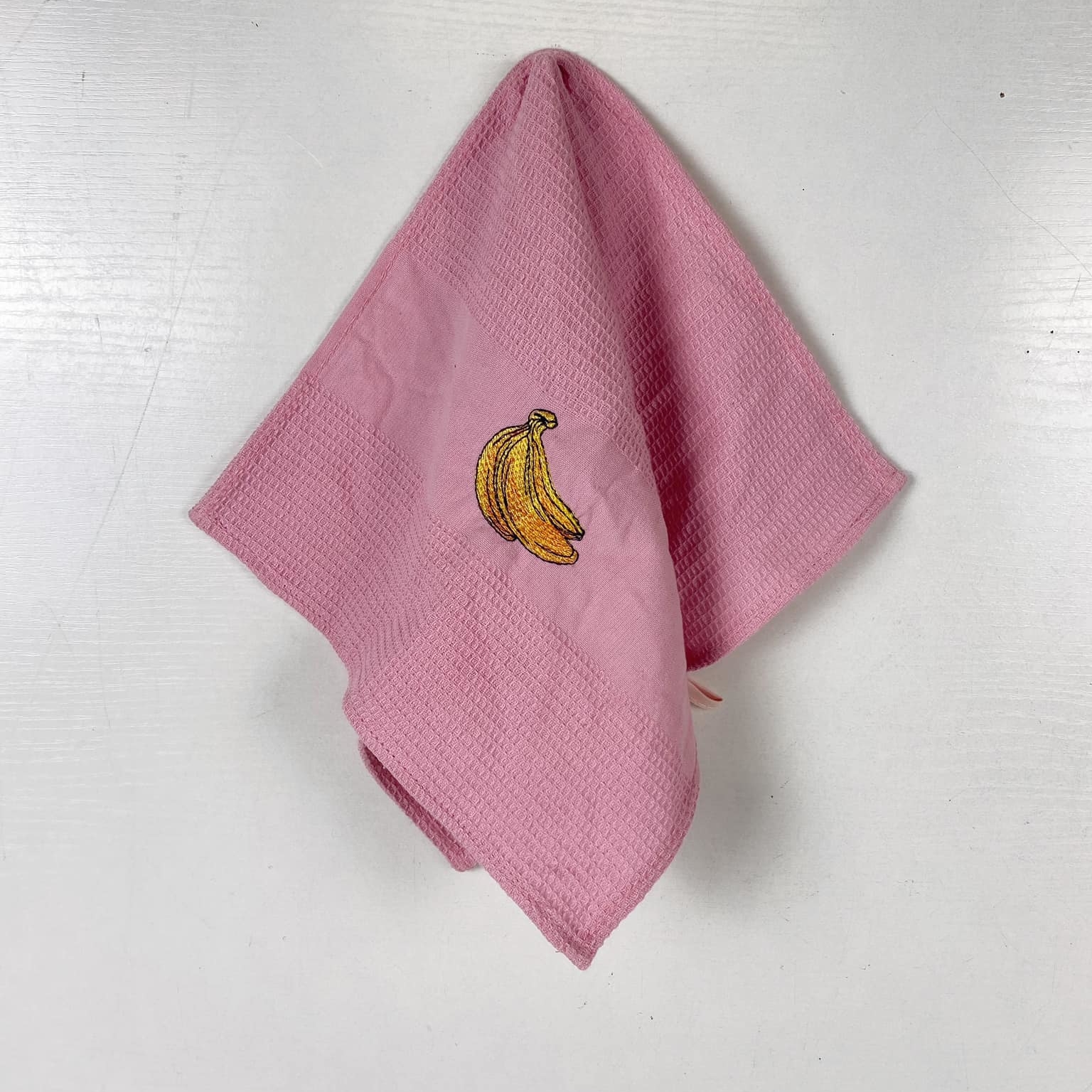 Рушник кухонний рожевий Банан TT-105