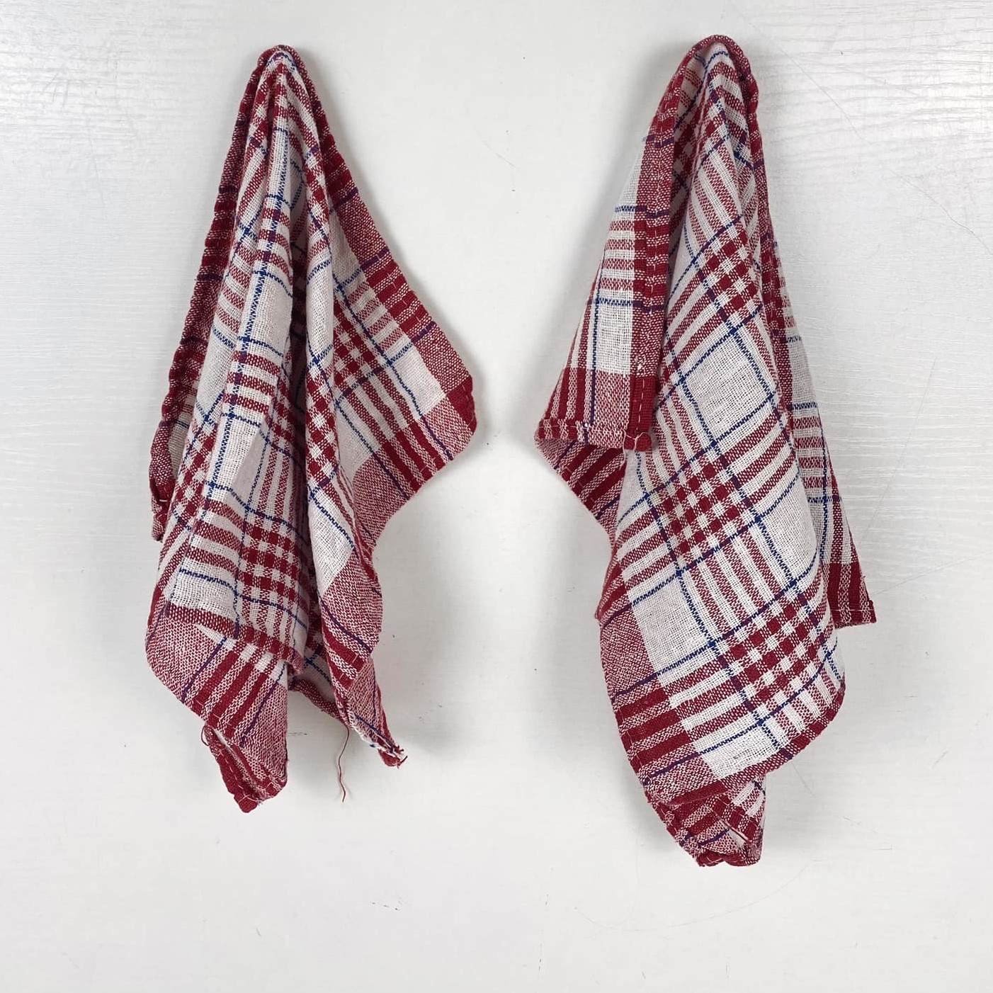 Рушник кухонний клітинка бордо TT-110