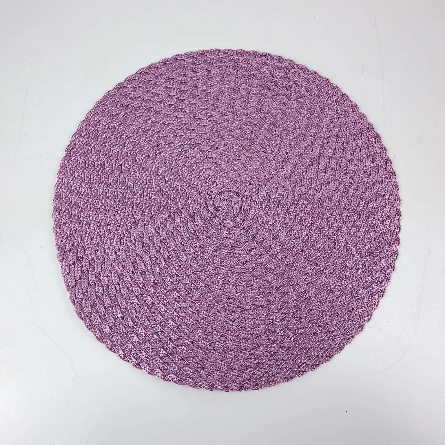 Підкладка сервірувальна кругла бузкова плетена TT-111