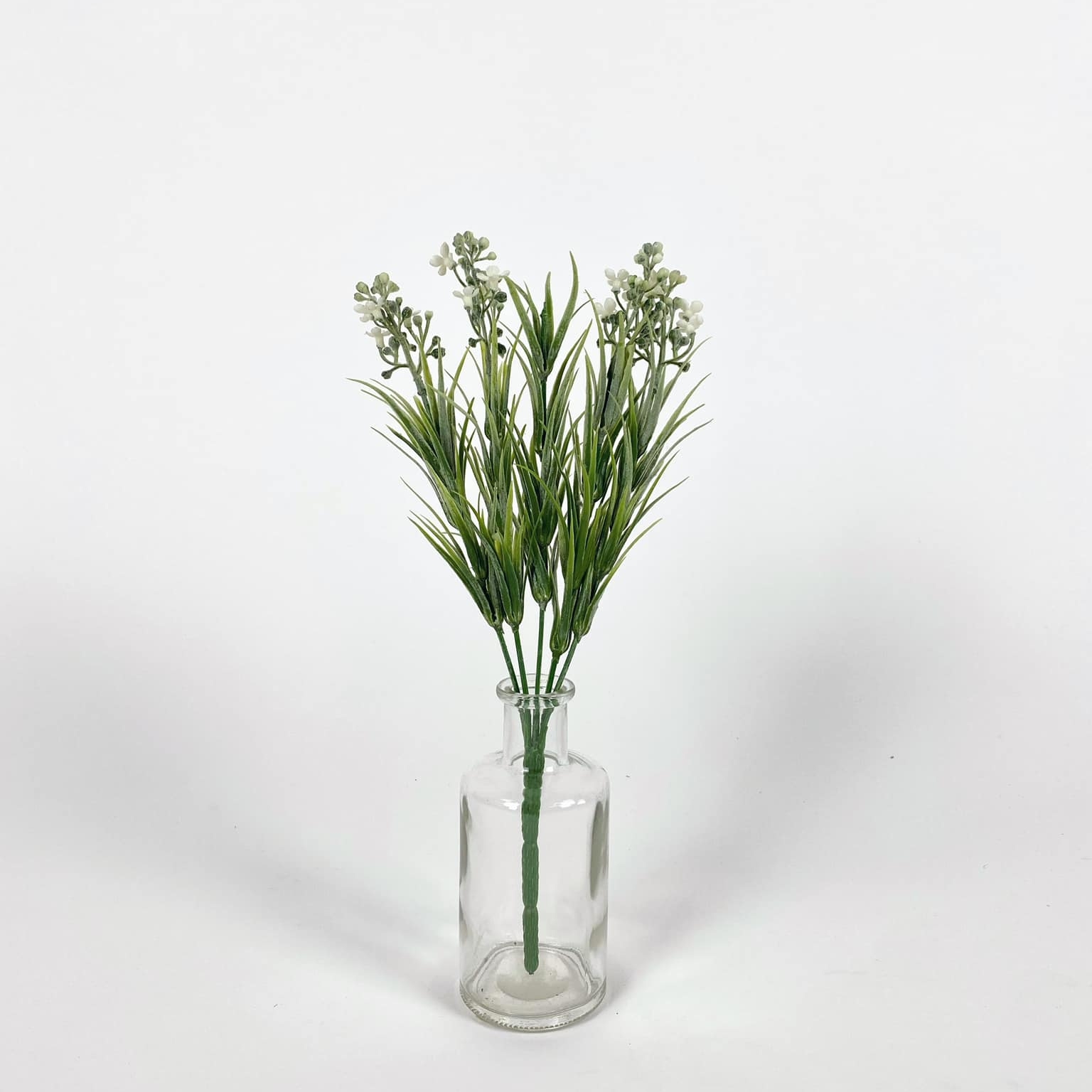 Зелень штучна квіти білі 3 пучок FW-173