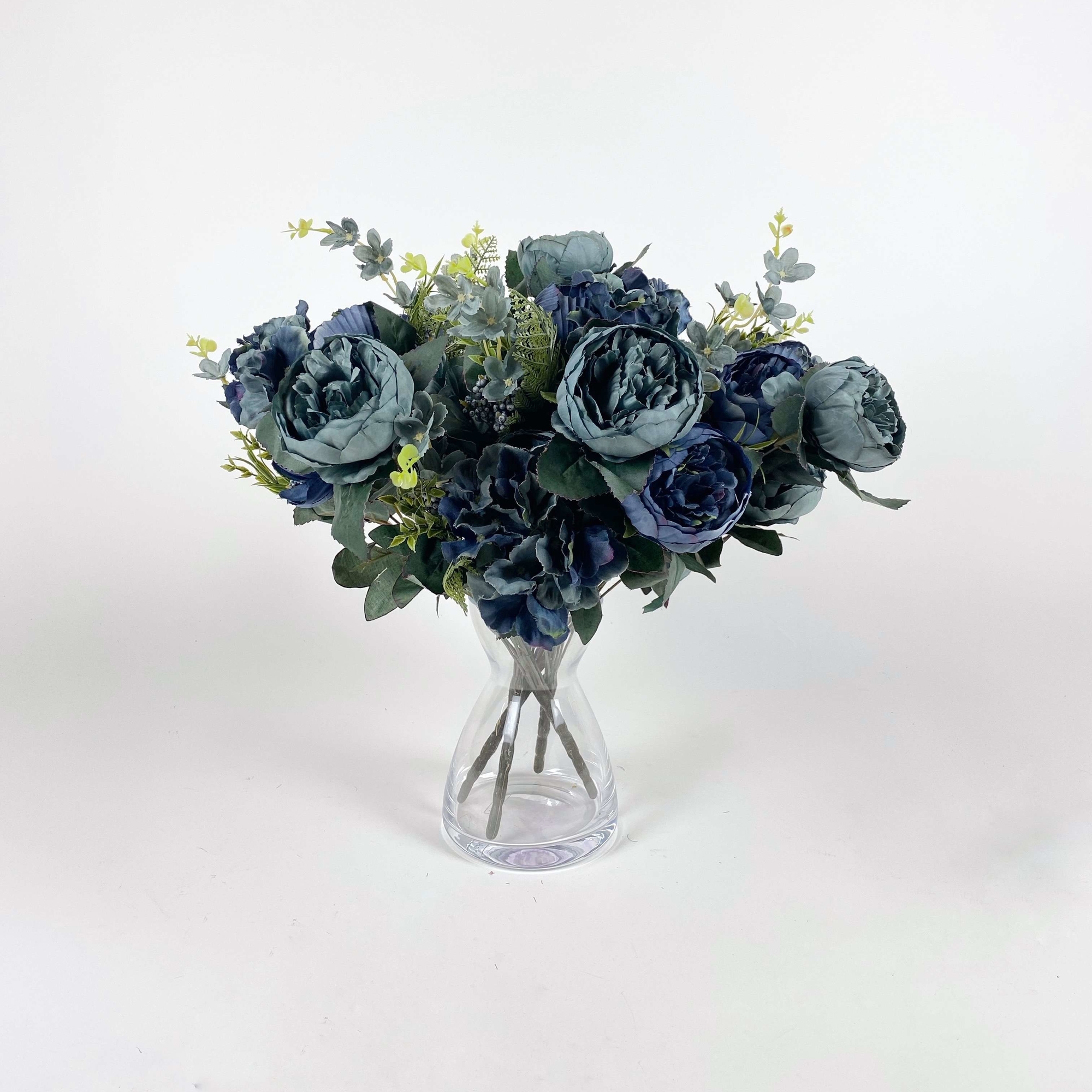 Букет Півоній штучний синій мікс FW-231