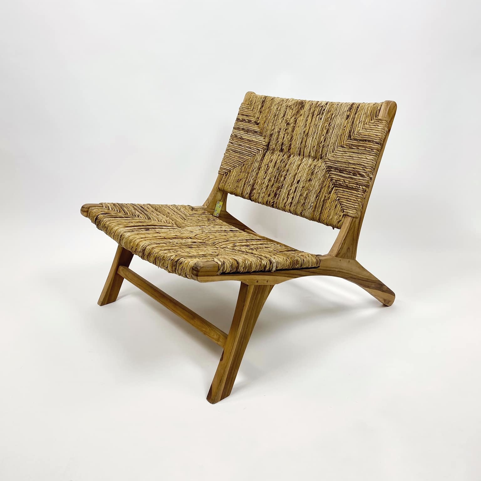 Крісло лаунж низьке тік/пальмове листя CH-152