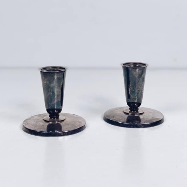 Підсвічник на 1 свічку малий сріблення вінтаж CA-131