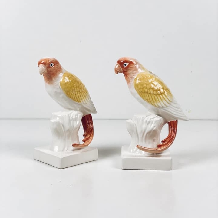 Підсвічник на 1 свічку Папуга кольоровий кераміка CA-133