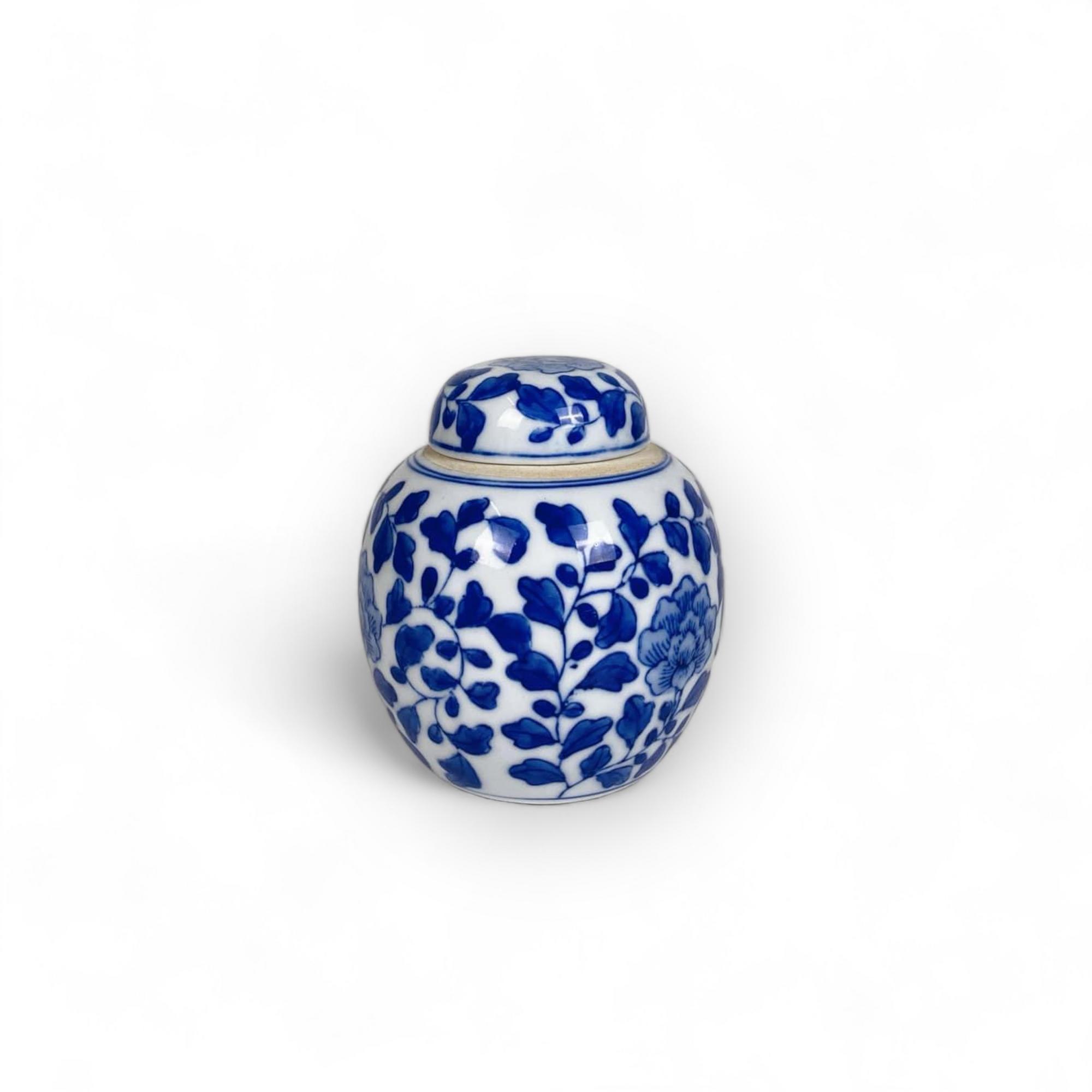 Імбирна банка мала китай синій розпис VA-422