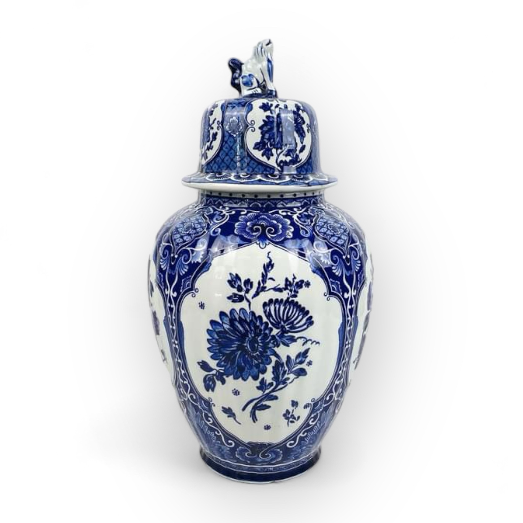 Ваза імбирна банка синій розпис делфт порцеляна вінтаж VA-423