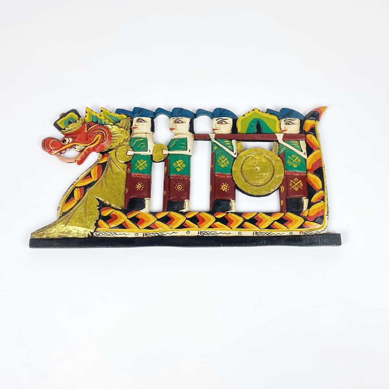 Панно декоративне настінне Церемонія Азія дерево різблення вінтаж WD-054