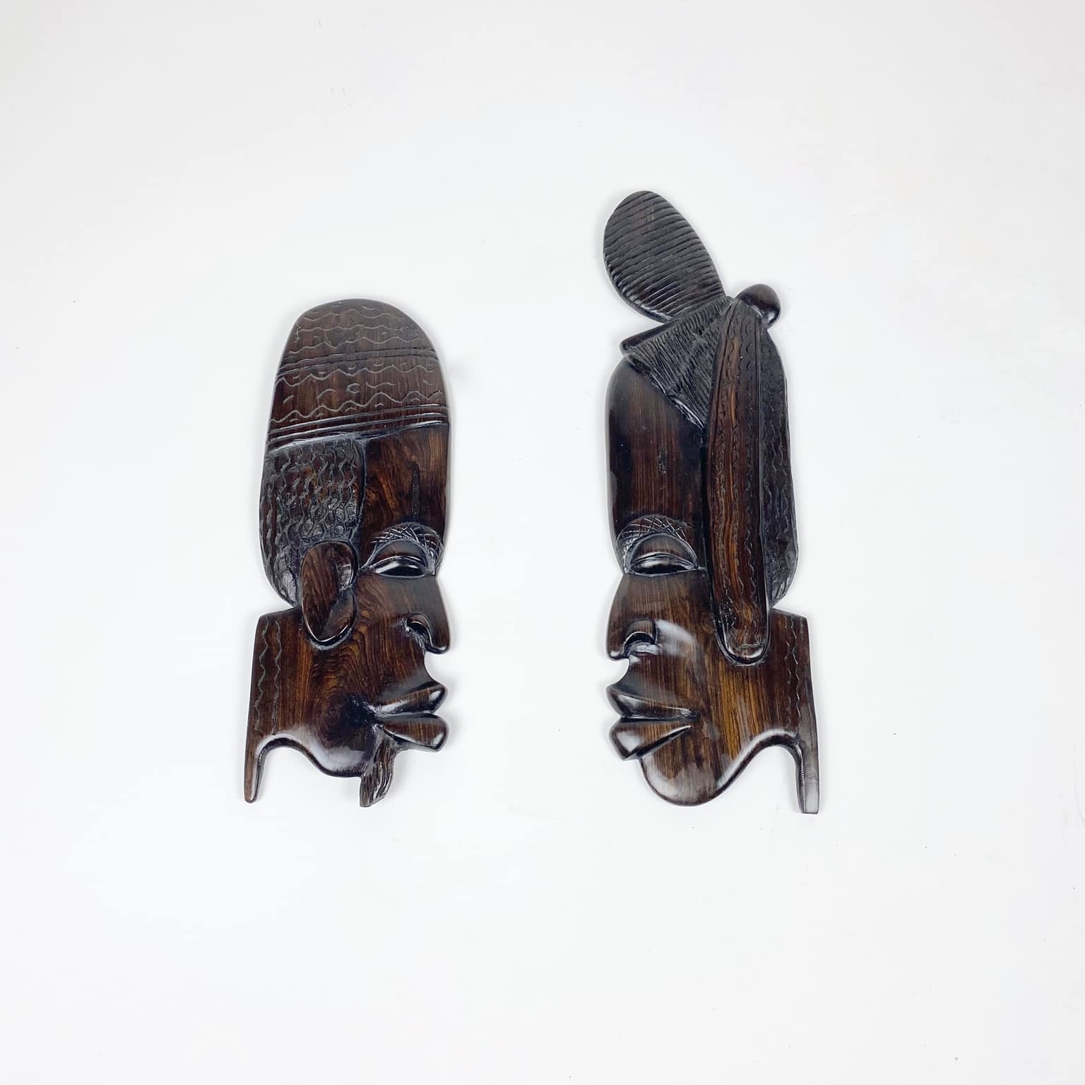 Панно рельєфне Профіль Африка 1 дерево різблення вінтаж WD-076