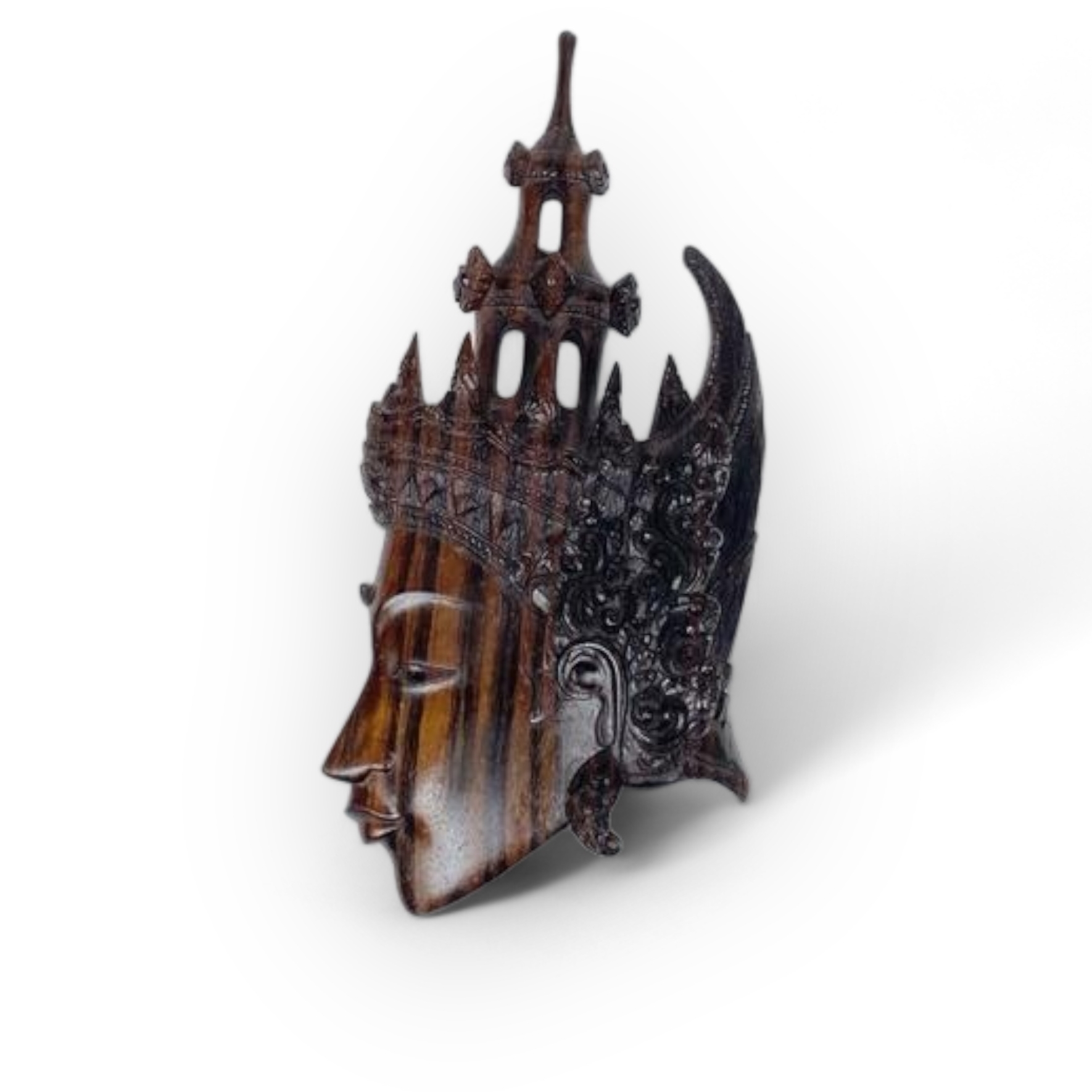 Панно рельєфне Профіль Азія дерево різблення WD-085