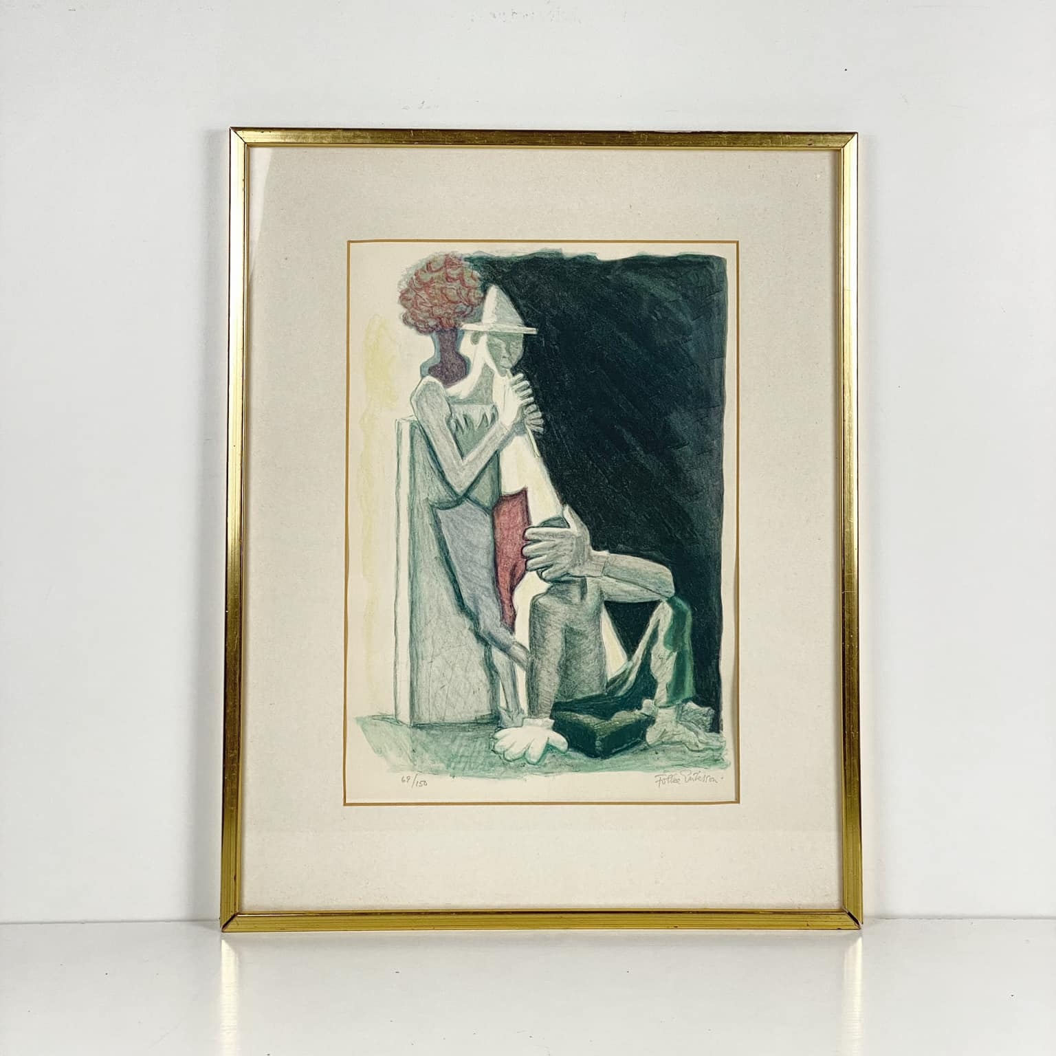 Графіка Бродячі артисти графіка в рамці з паспарту AR-840