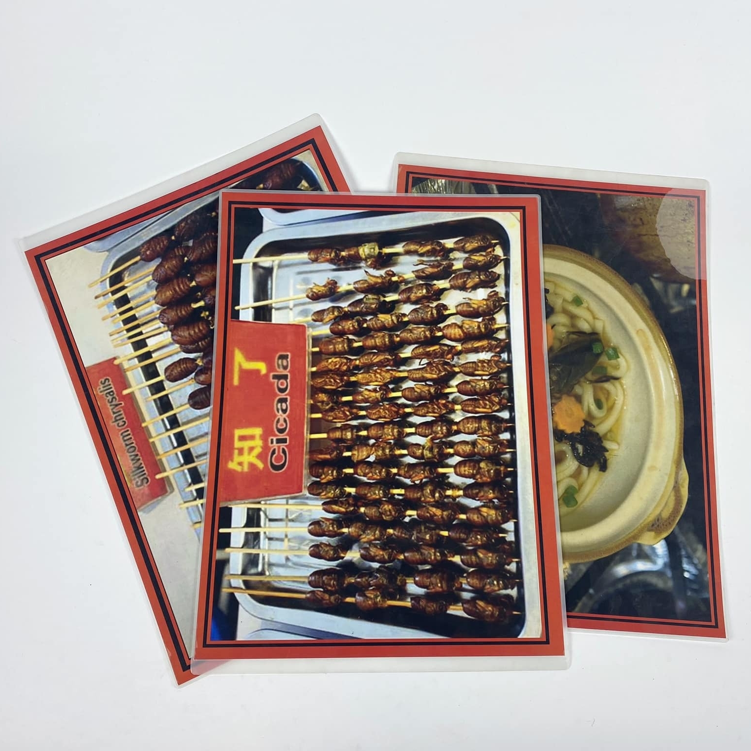 Меню азійських блюд ламіноване 3