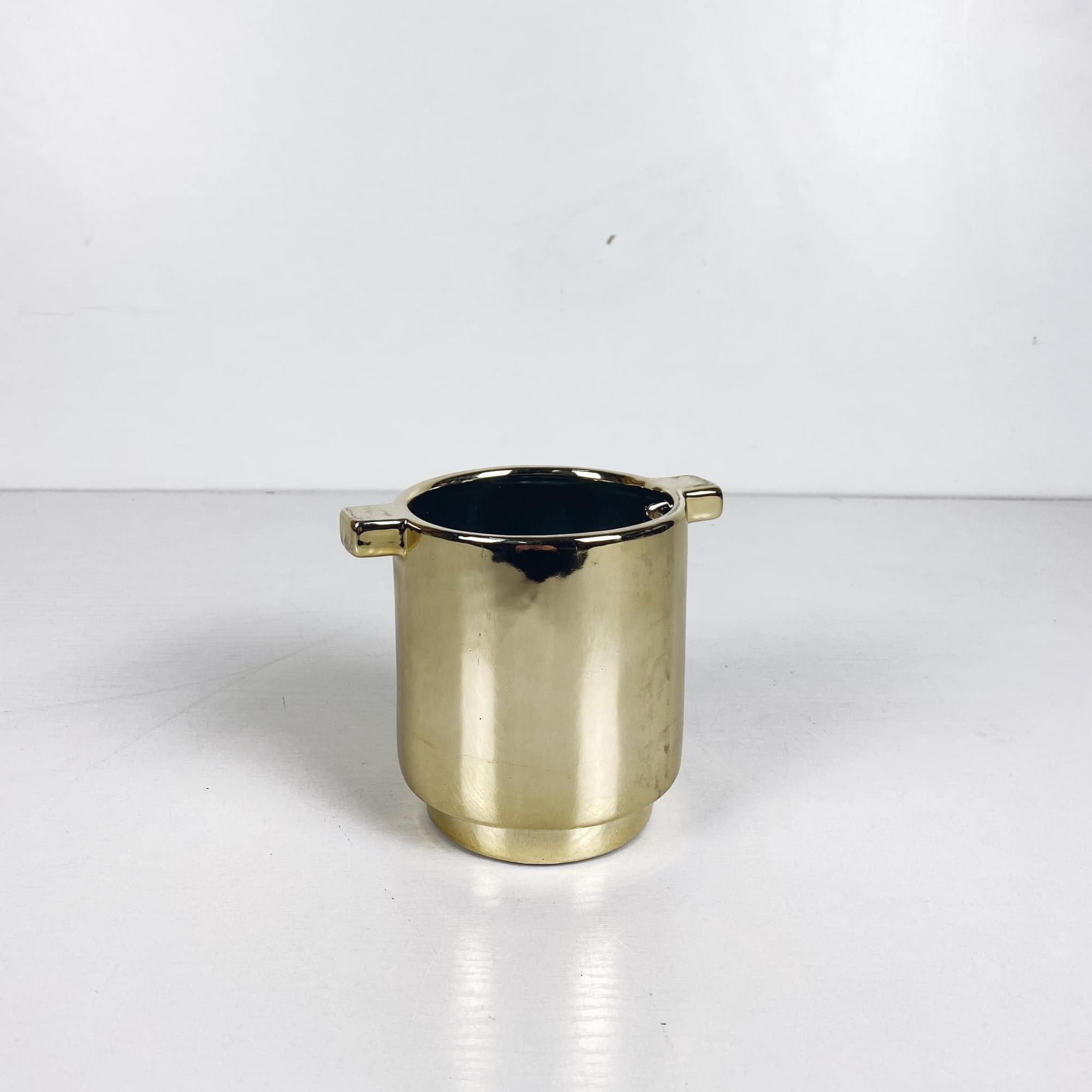 Кашпо з 2 ручками золото