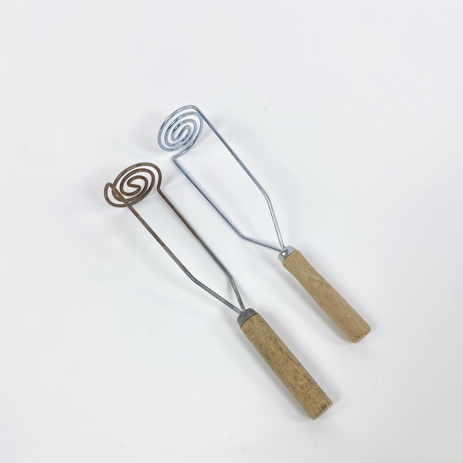 Товкачик для картоплі дерево/метал вінтаж KH-210