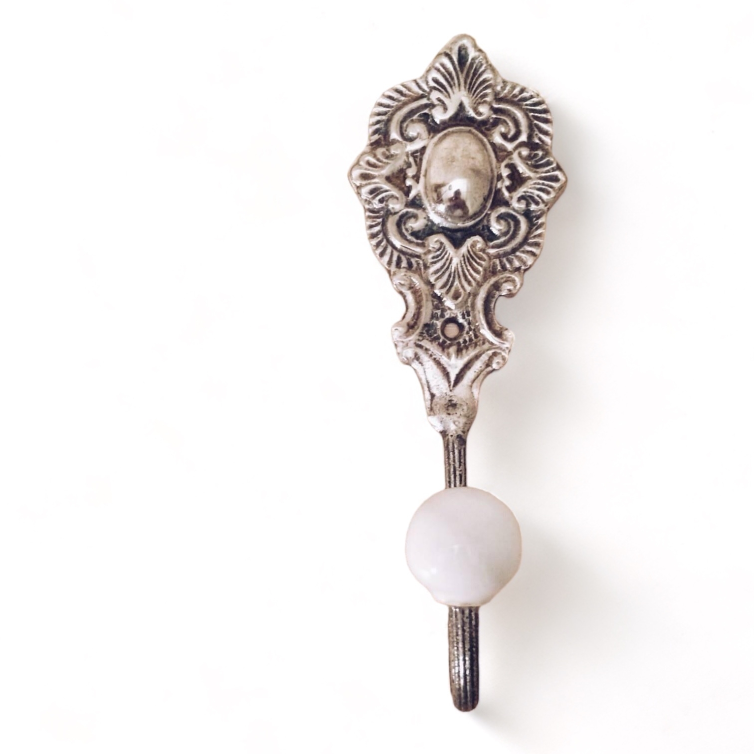 Гачок настінний декоративний метал/кераміка 1