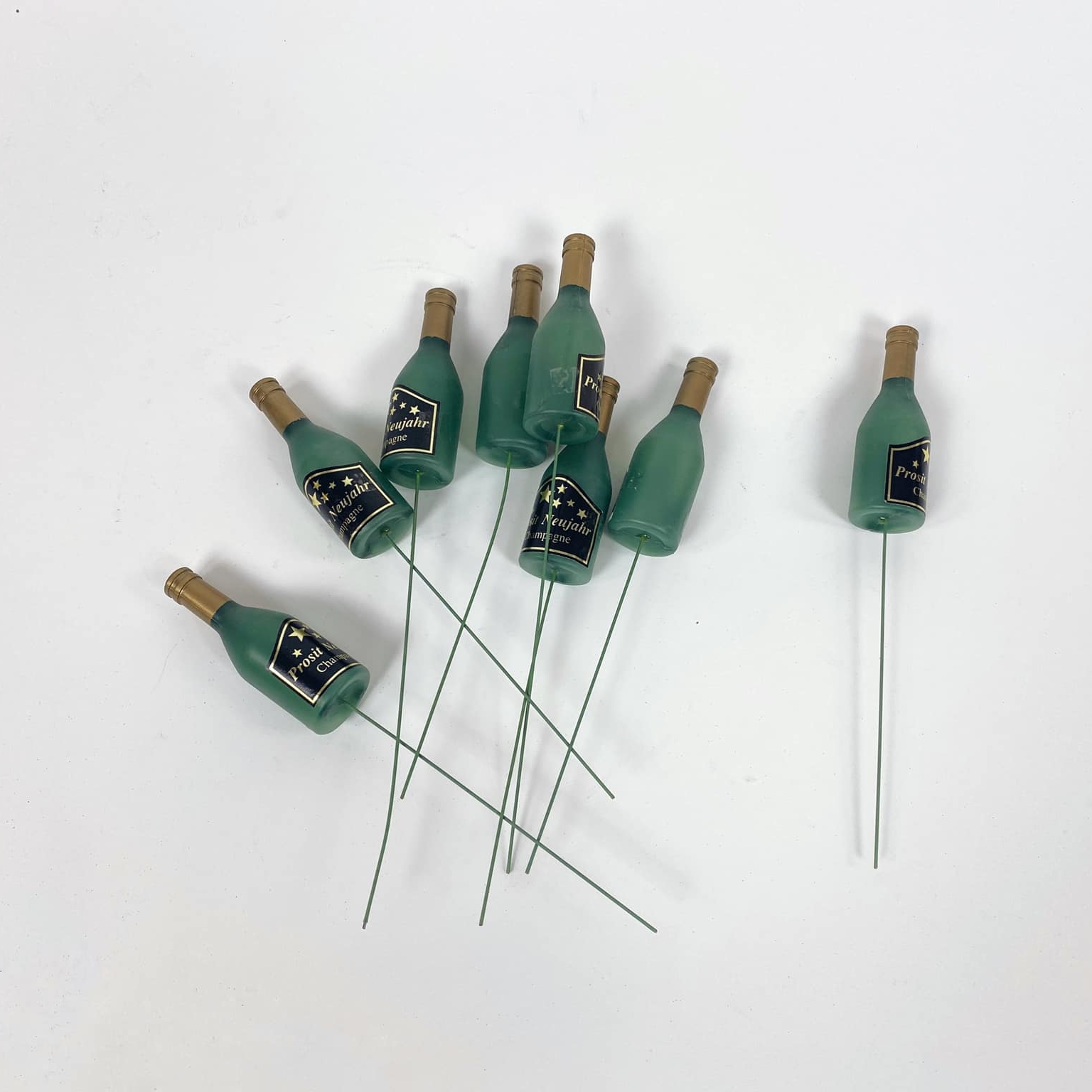 Ялинкова прикраса Пляшка шампансьького на дроті