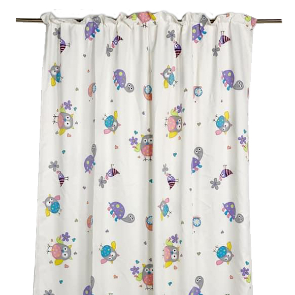 Штора на тасьмі молочна Сови CR-015