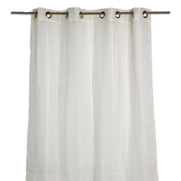 Штора-тюль на люверсах смужка вершкова CR-028