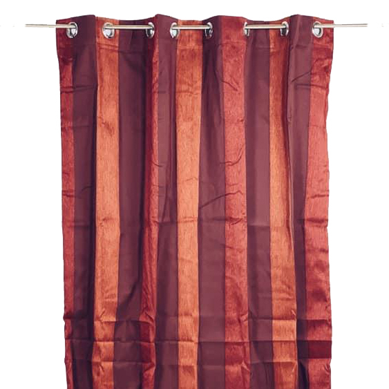 Штора на люверсах жакард широка смуга бордо CR-031