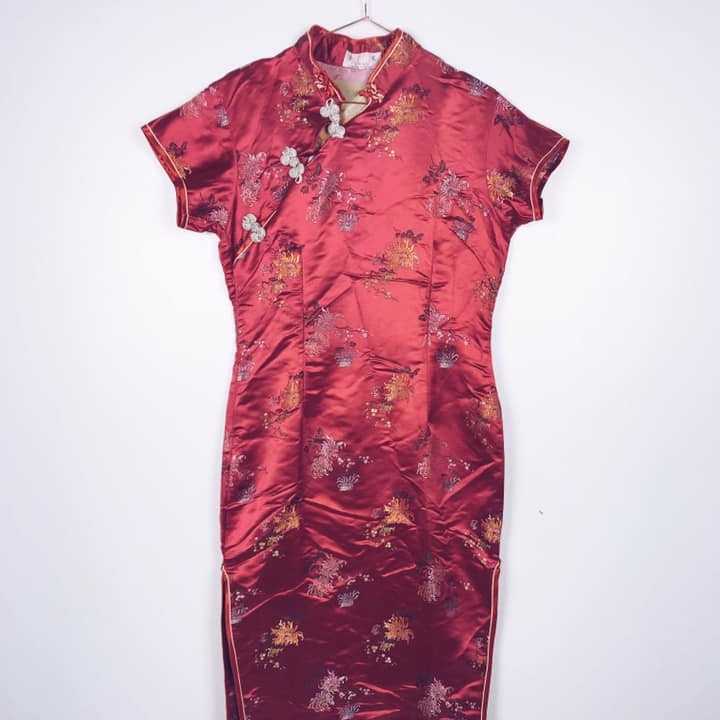 Сукня китай жакард червона 17