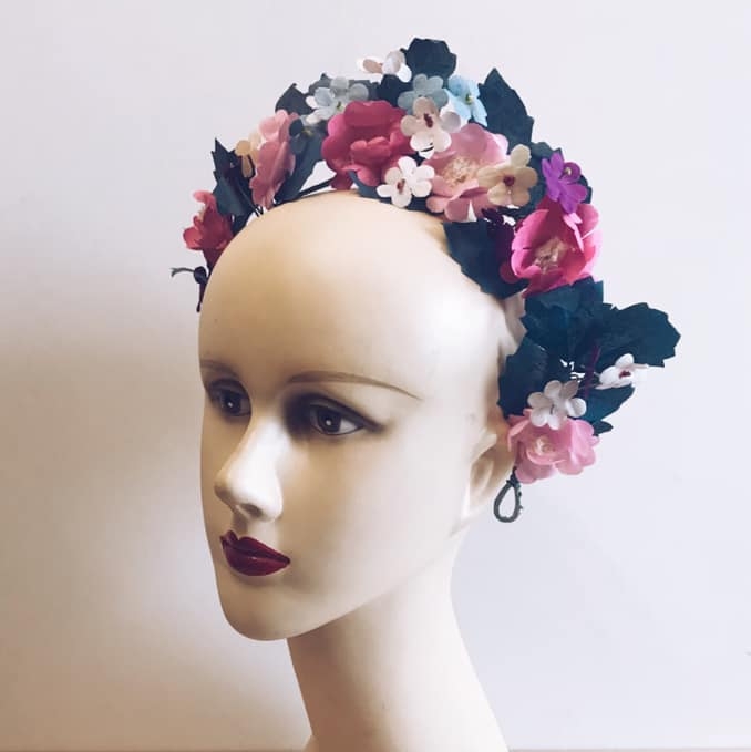 Віночок український штучні квіти вінтаж 1