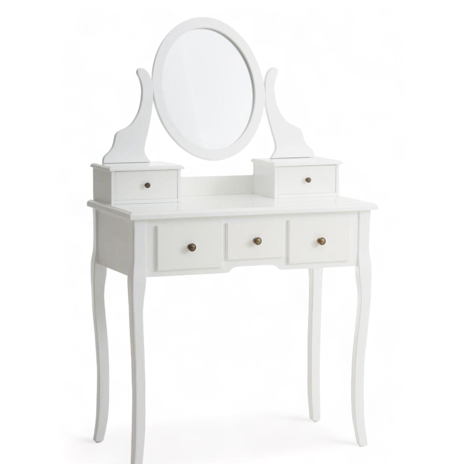 Туалетний столик з дзеркалом білий TB-322