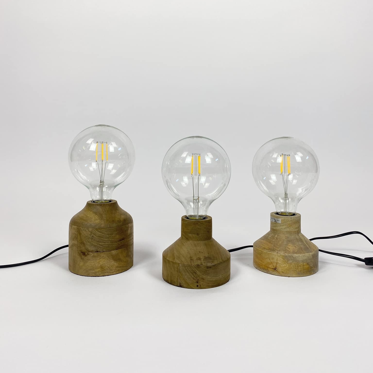 Лампа настільна бохо дерево LT-258