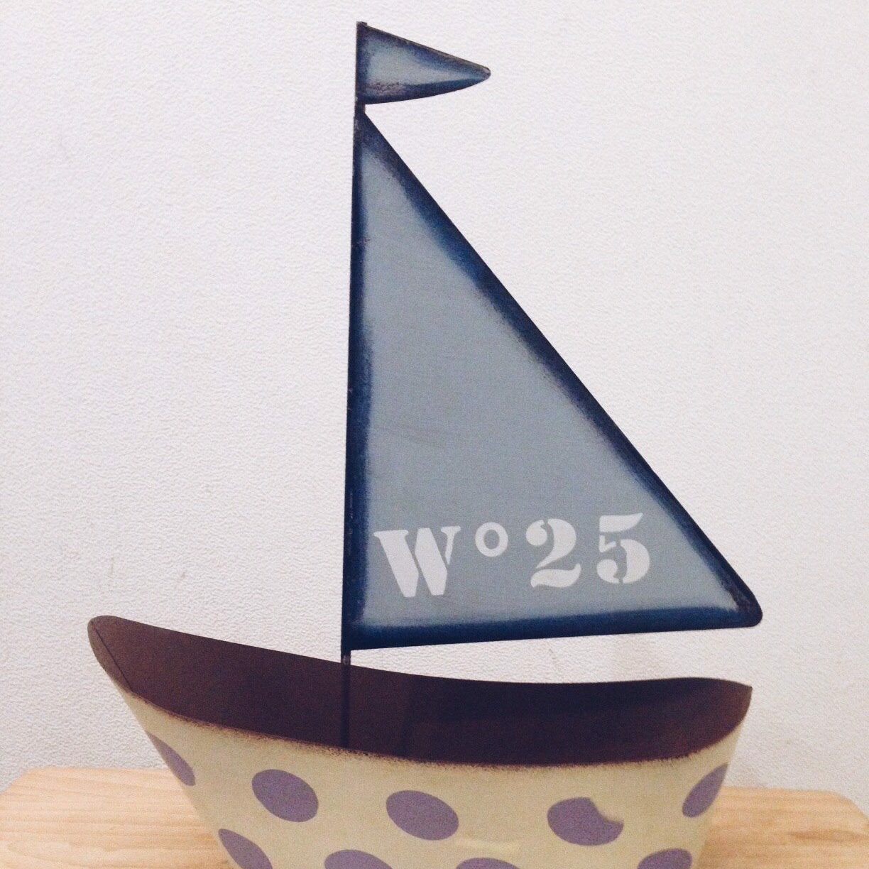 Човник-вітрильник декоративний метал