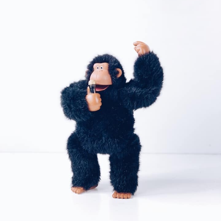 М'яка іграшка Мавпа з мікрофоном