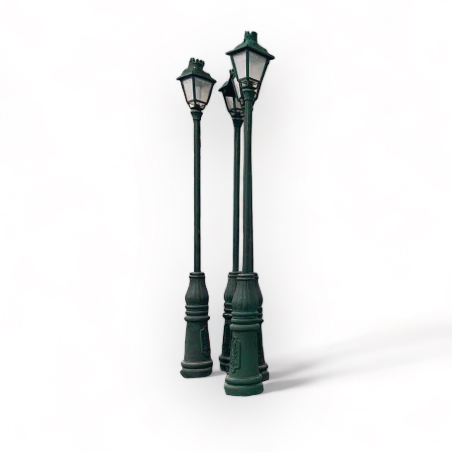 Ліхтар парковий зелений великий