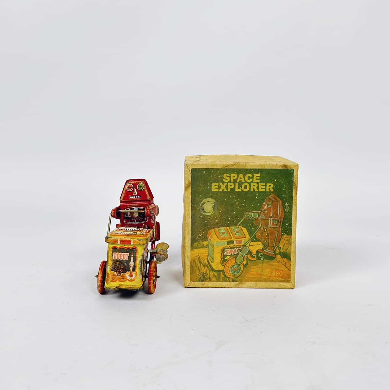 Іграшка механічна Робот Space Explorer ретро метал