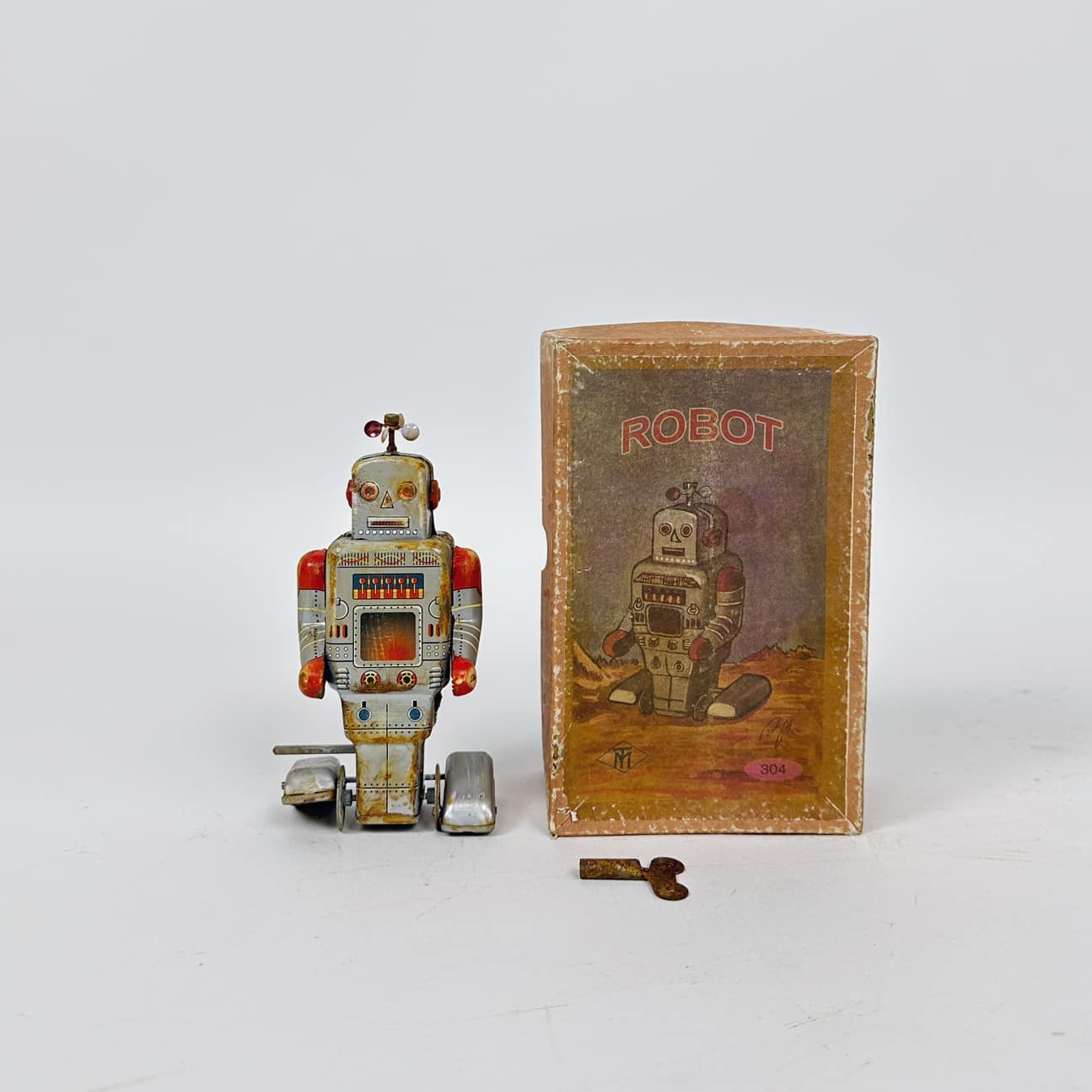 Іграшка механічна Робот Robot ретро метал