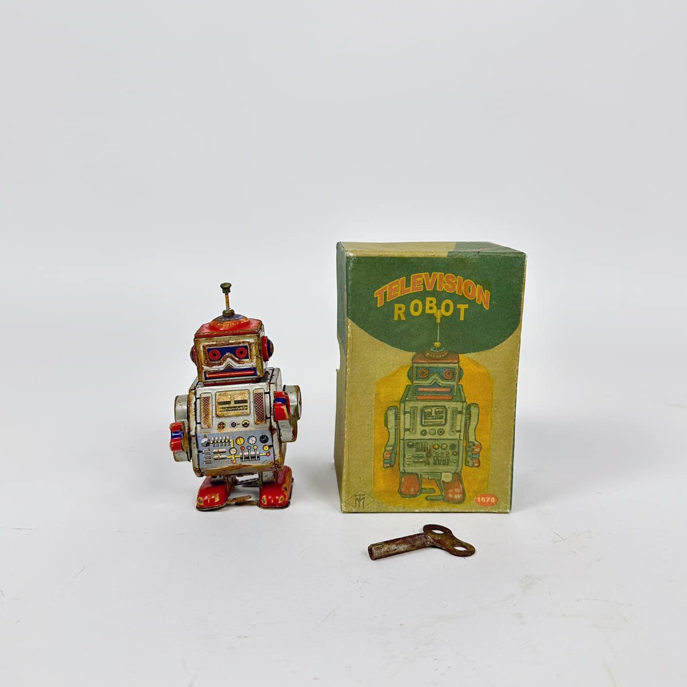 Іграшка механічна Робот Television Robot ретро метал