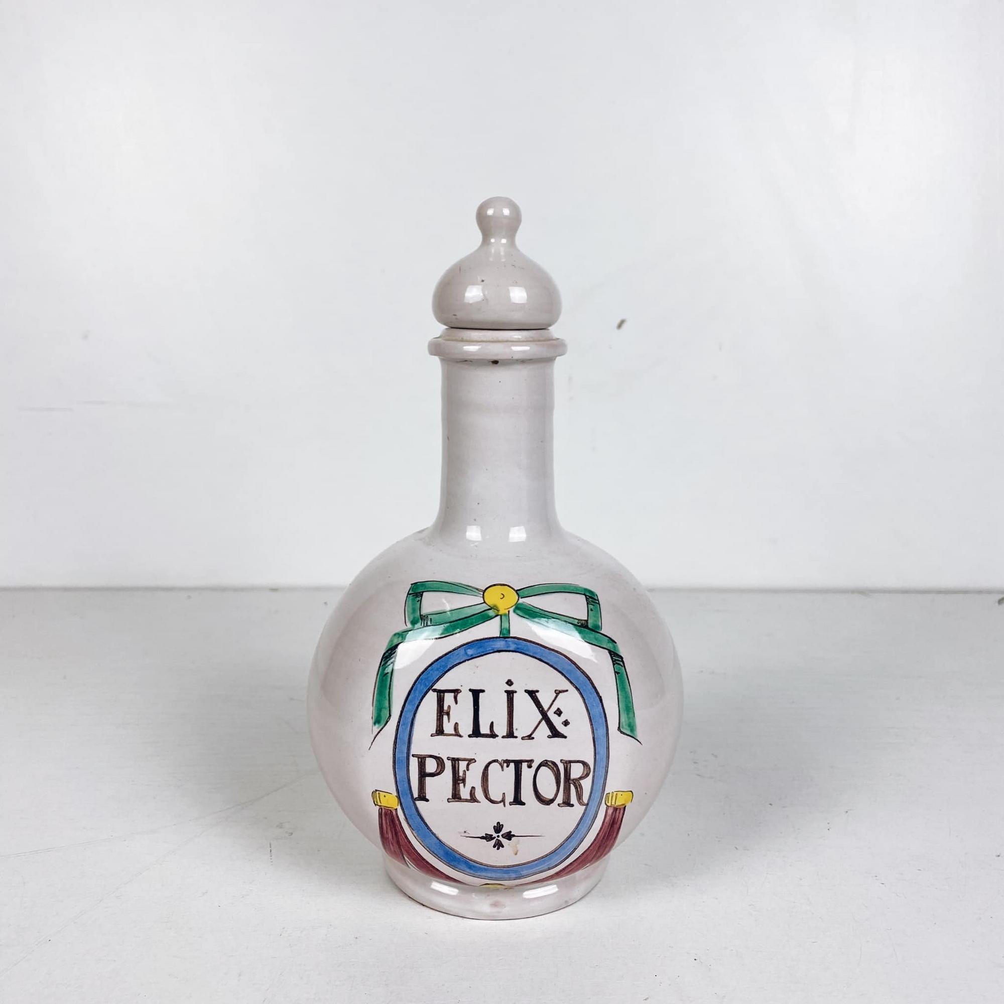 Пляшка для еліксиру кераміка вінтаж KF-093