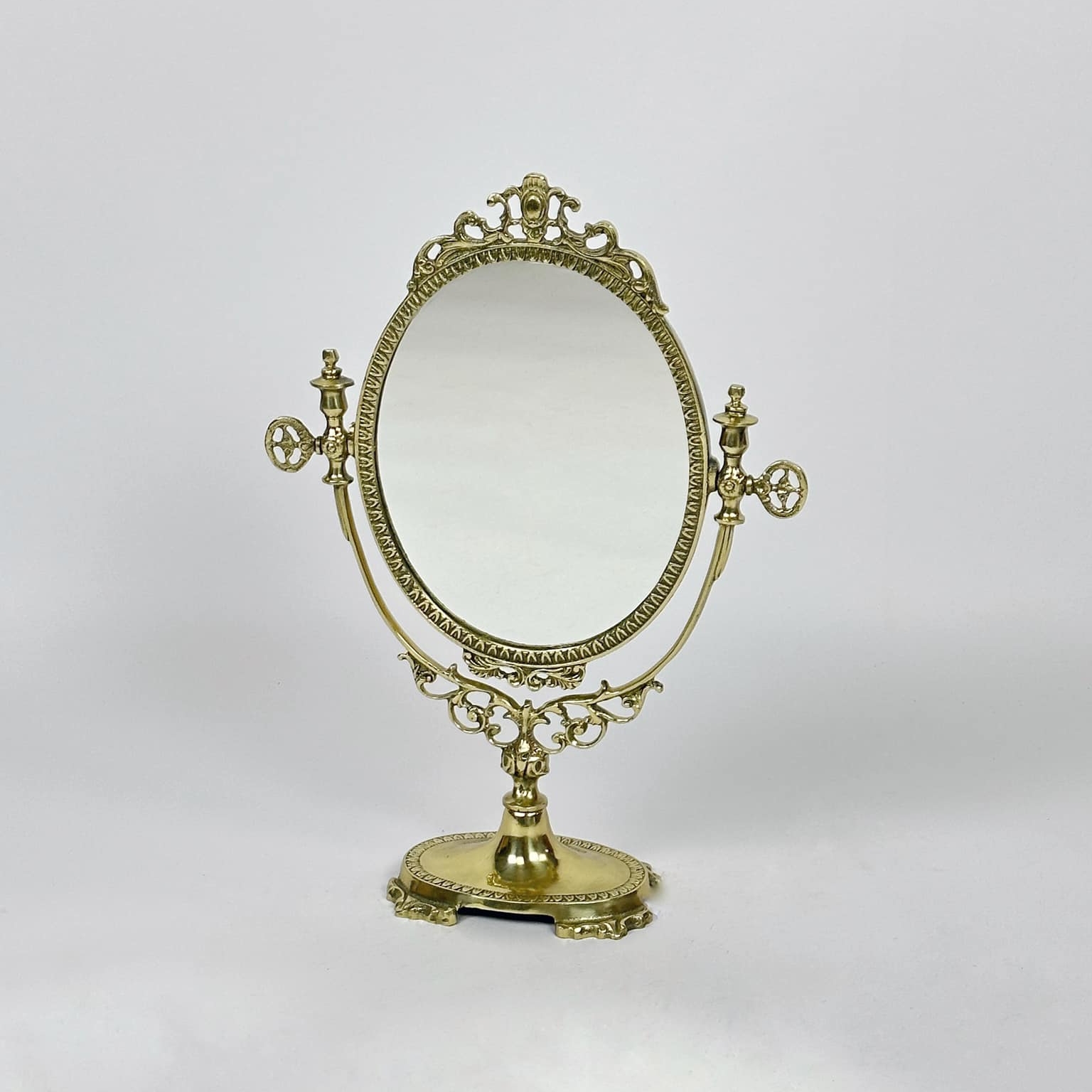 Дзеркало настільне зі змінним кутом нахилу бронза MR-045