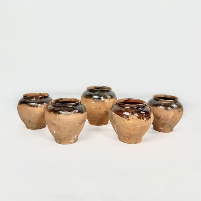 Горщик кераміка/полива етно в асортименті EN-101