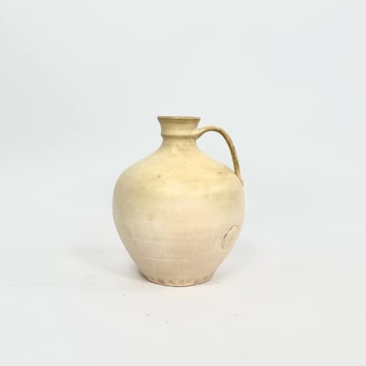 Глечик з ручкою світлий кераміка етно EN-102