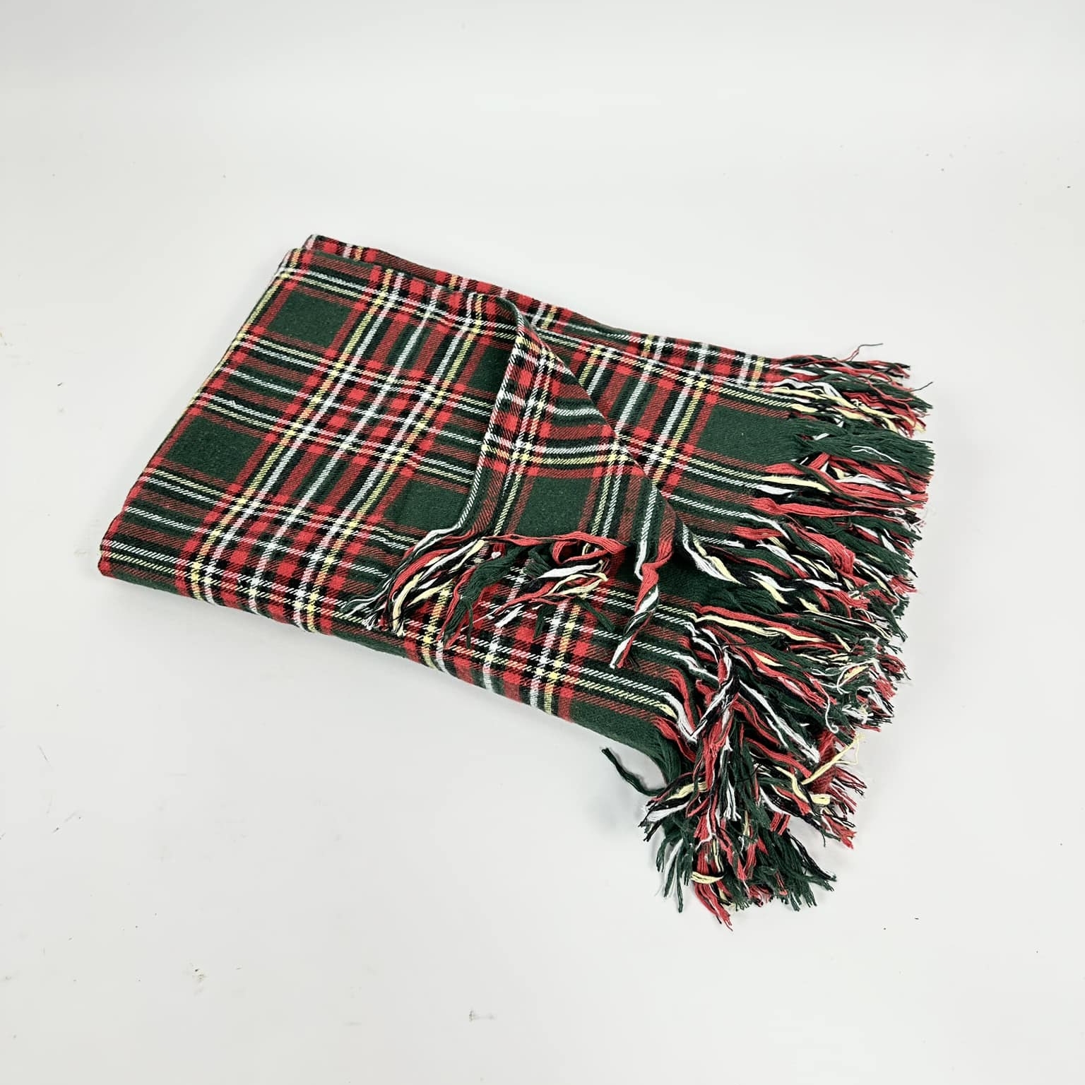 Плед в клітинку т-зелений WR-216