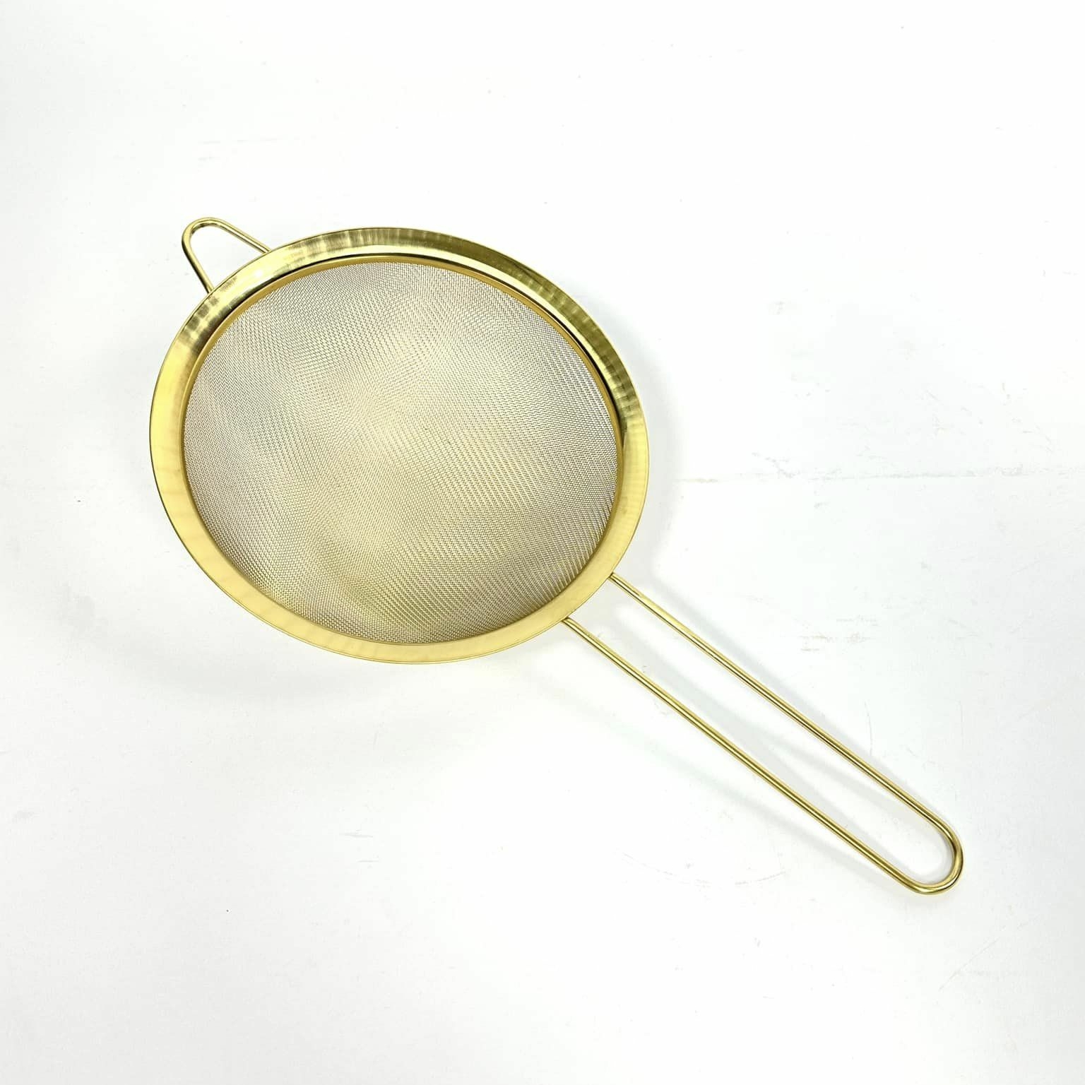 Сито з ручкою метал золото KH-224