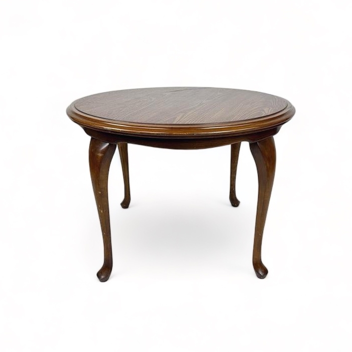 Столик кавовий круглий на гнутих ніжках т-дерево TB-610