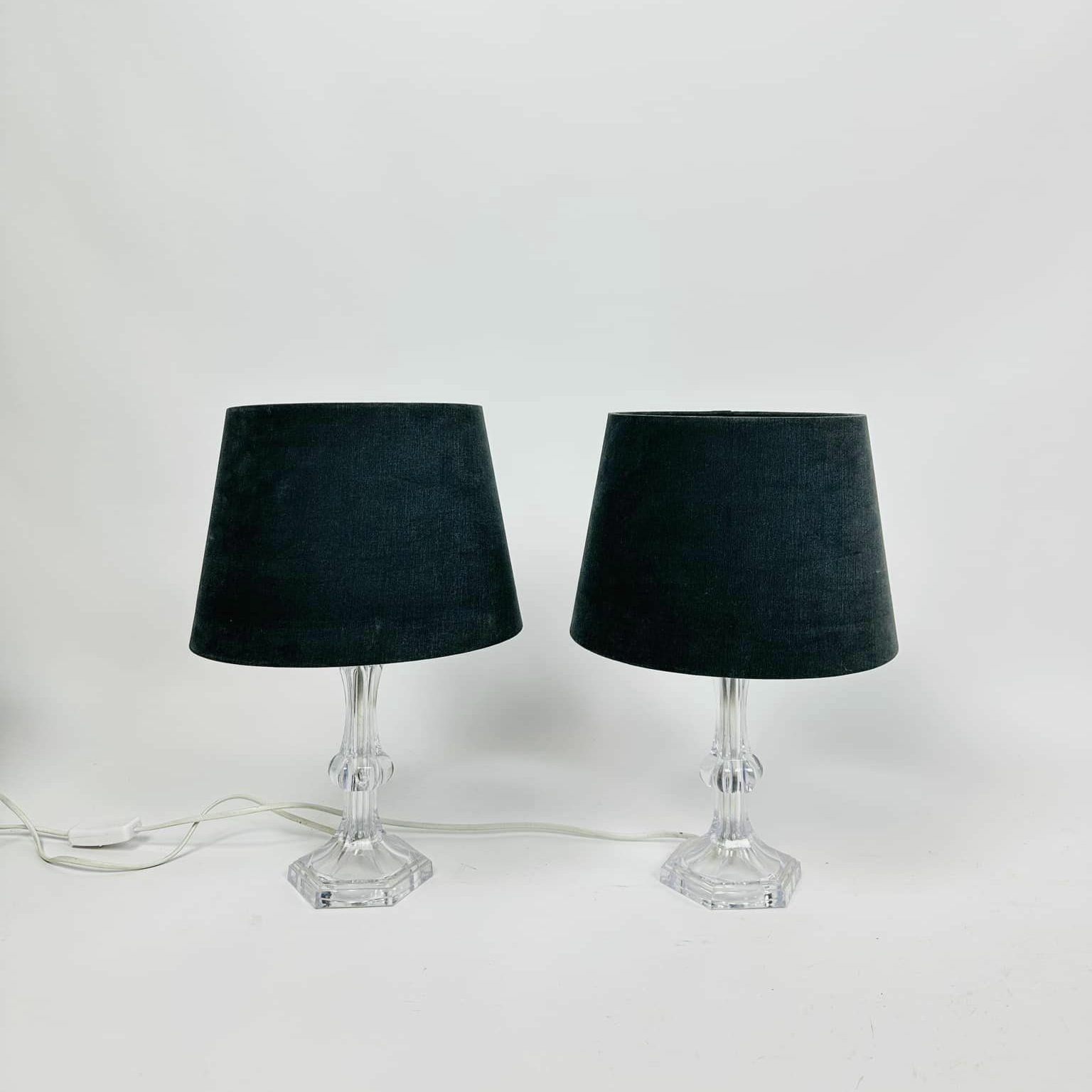 Лампа настільна база фігурна скло вінтаж LT-274