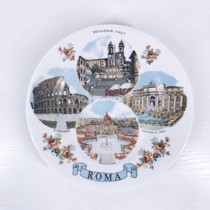 Тарілка декоративна настінна Roma порцеляна вінтаж