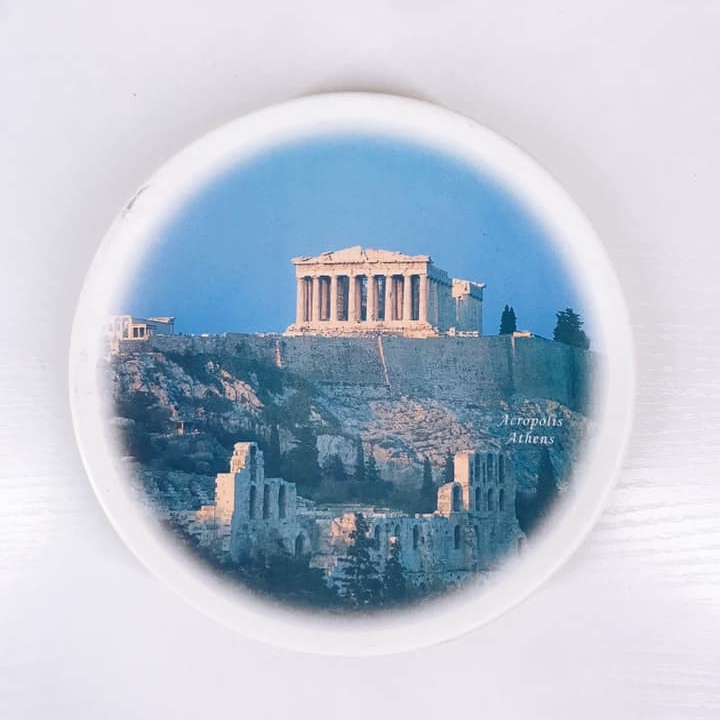 Тарілка декоративна настінна Афіни порцеляна вінтаж