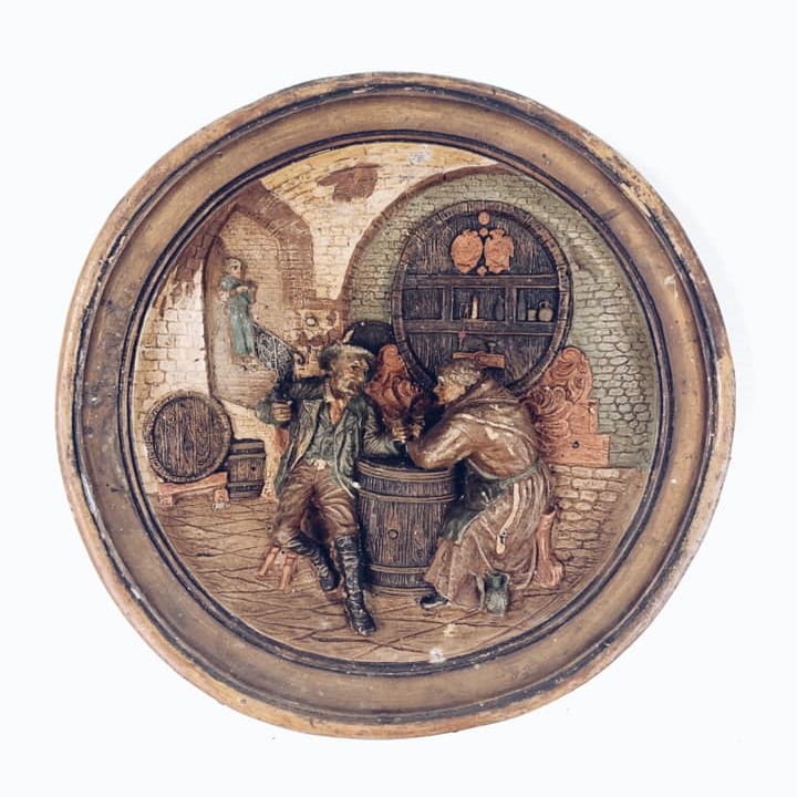 Панно рельєфне Пивна кругле вінтаж WD-072