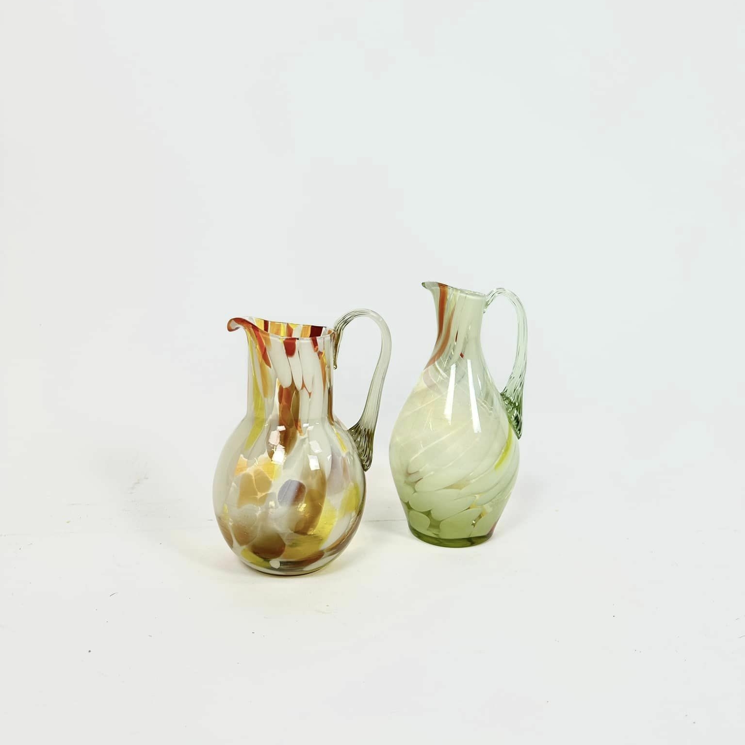 Глечик кольорове скло вінтаж EN-104