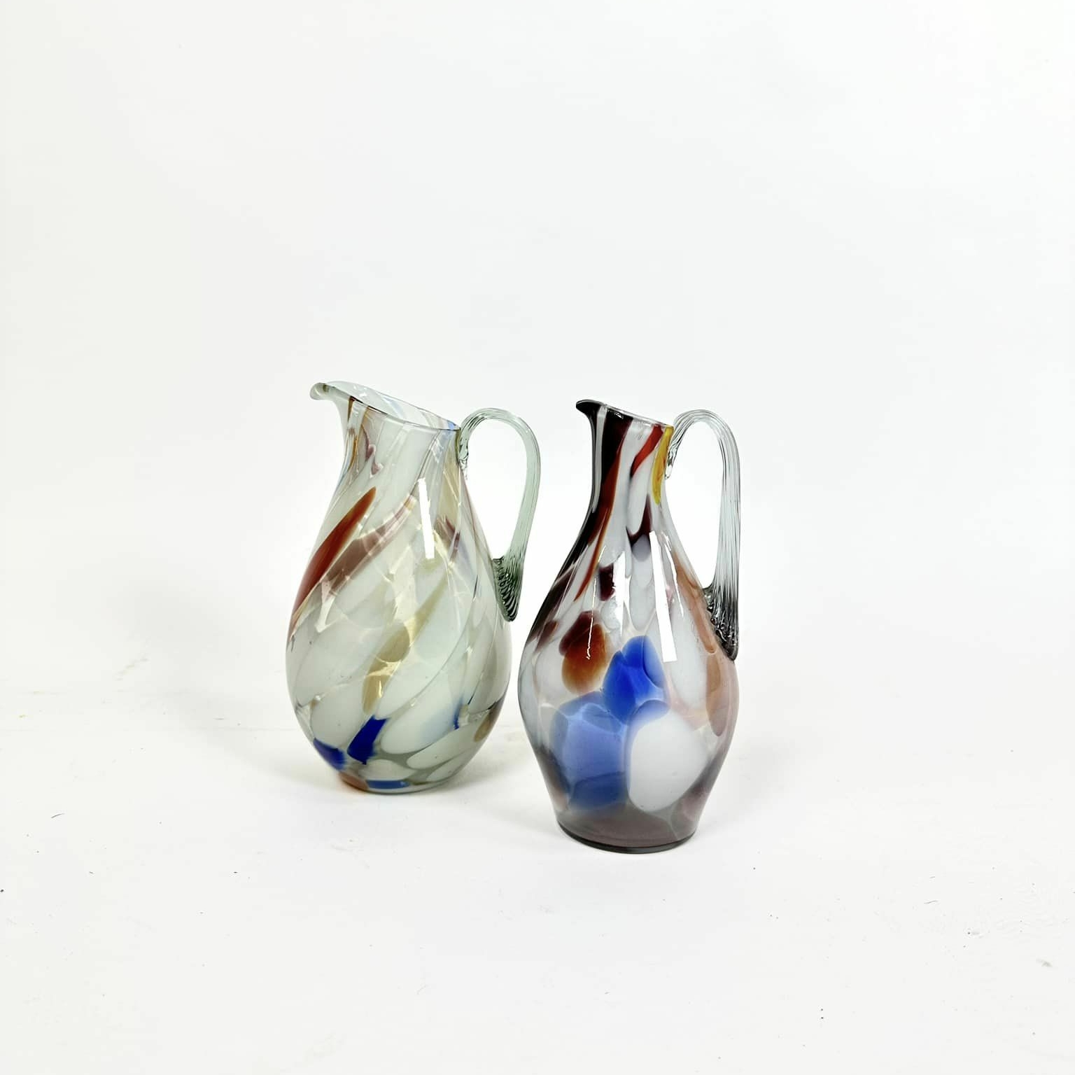 Глечик кольорове скло вінтаж EN-106