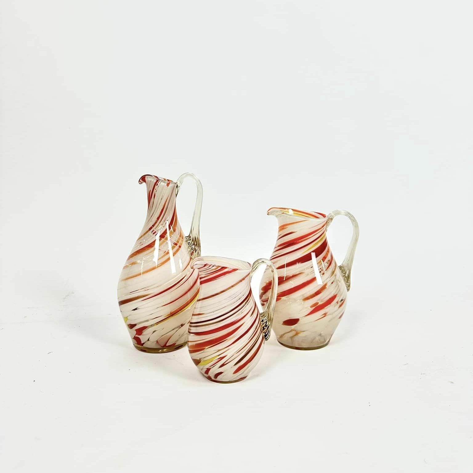 Глечик кольорове скло вінтаж EN-108