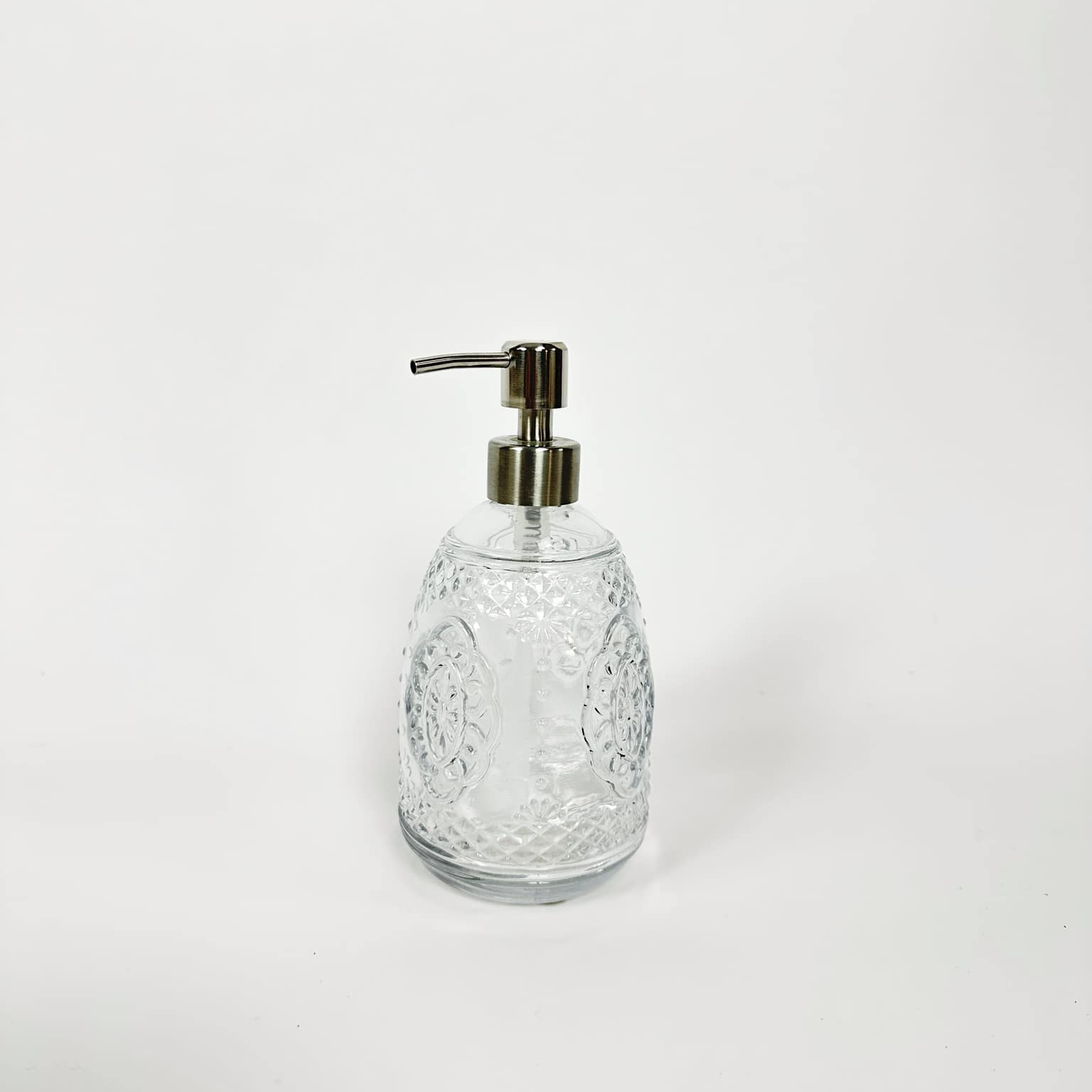 Диспенсер для мила рельєфне прозоре скло