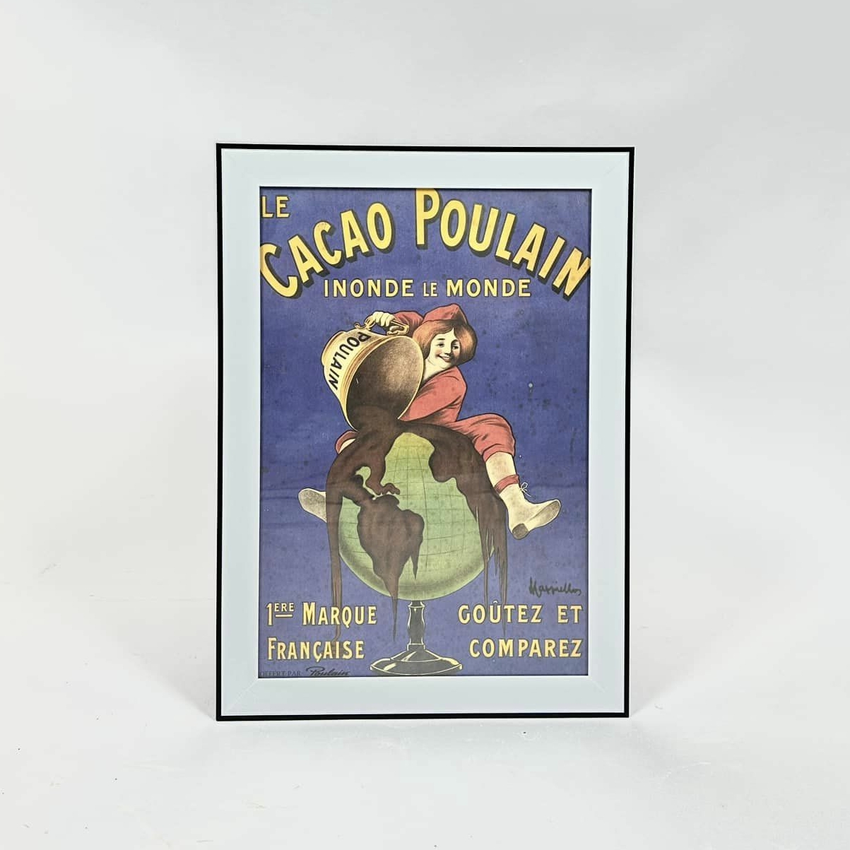 Постер рекламний в рамці Le Cacao Poulain вінтаж AR-934