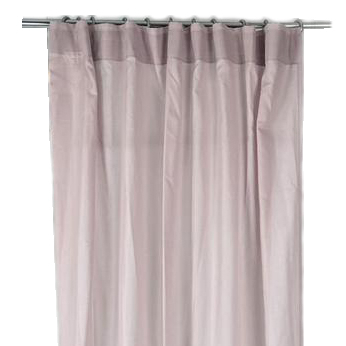 Штора-тюль блідо-рожева на тасьмі CR-039