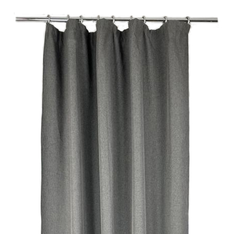 Штора сіра меланж на тасьмі CR-050